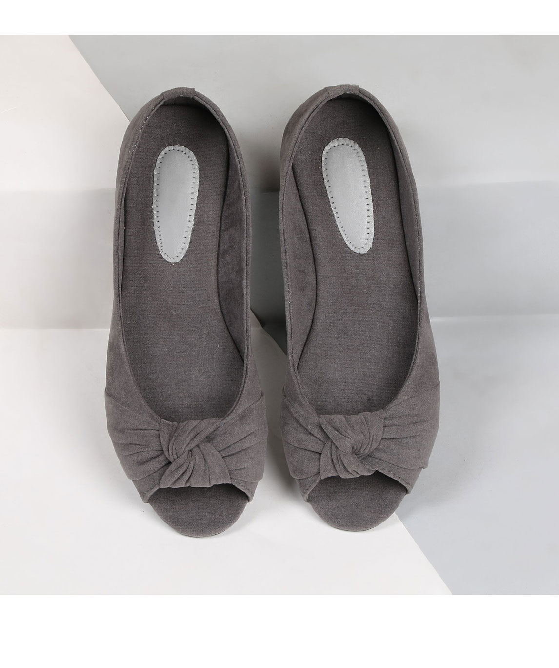 Sindhi Footwear Women`s Grey Rexin Casual Ballerinas