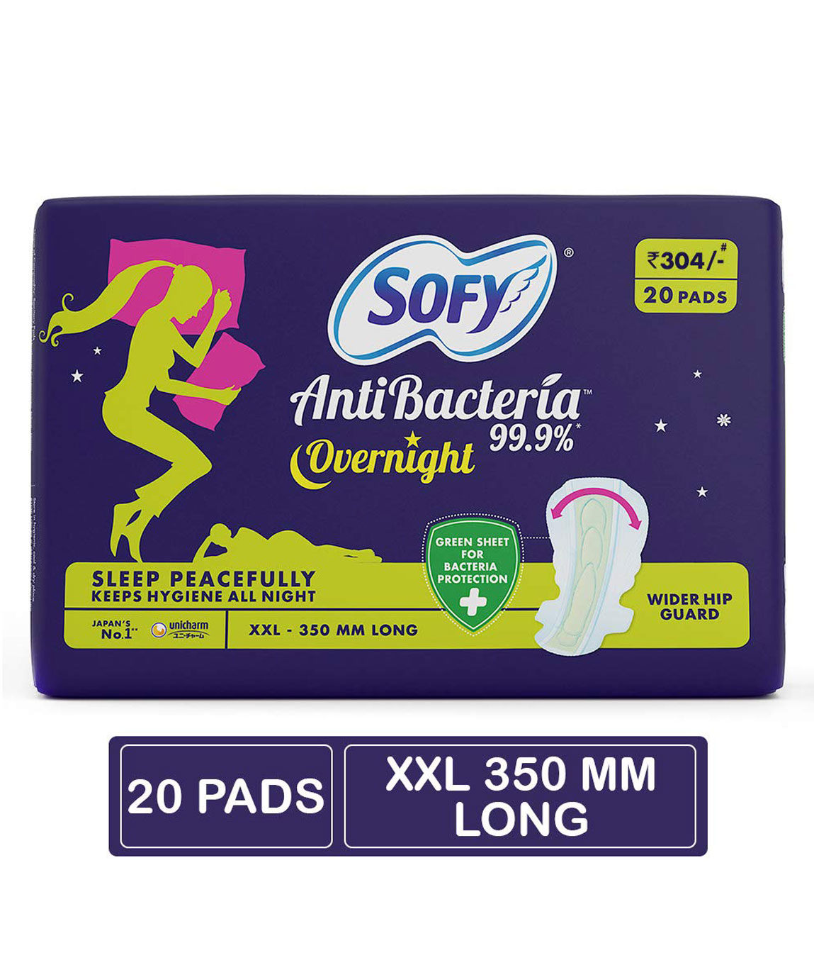 Sofy Anti Bacteria Overnight - XXL (20 Pieces)