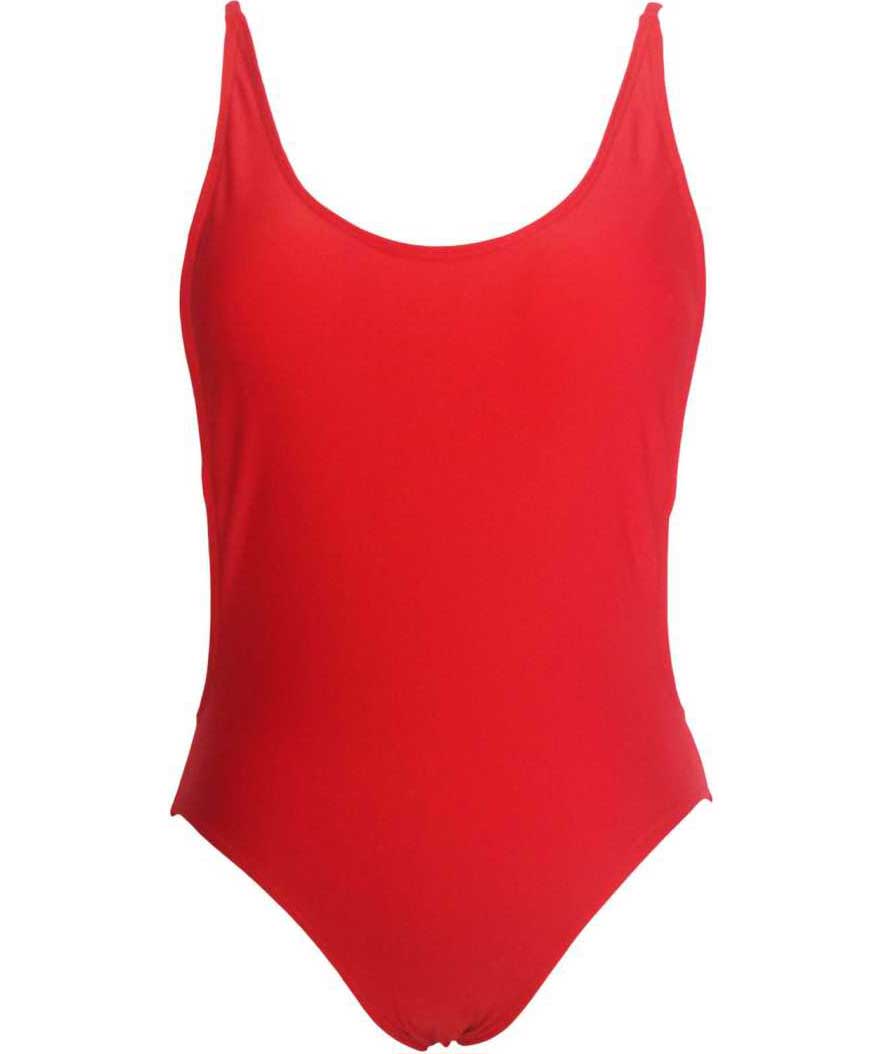 Solid Women Swim-dress Red Swimsuit