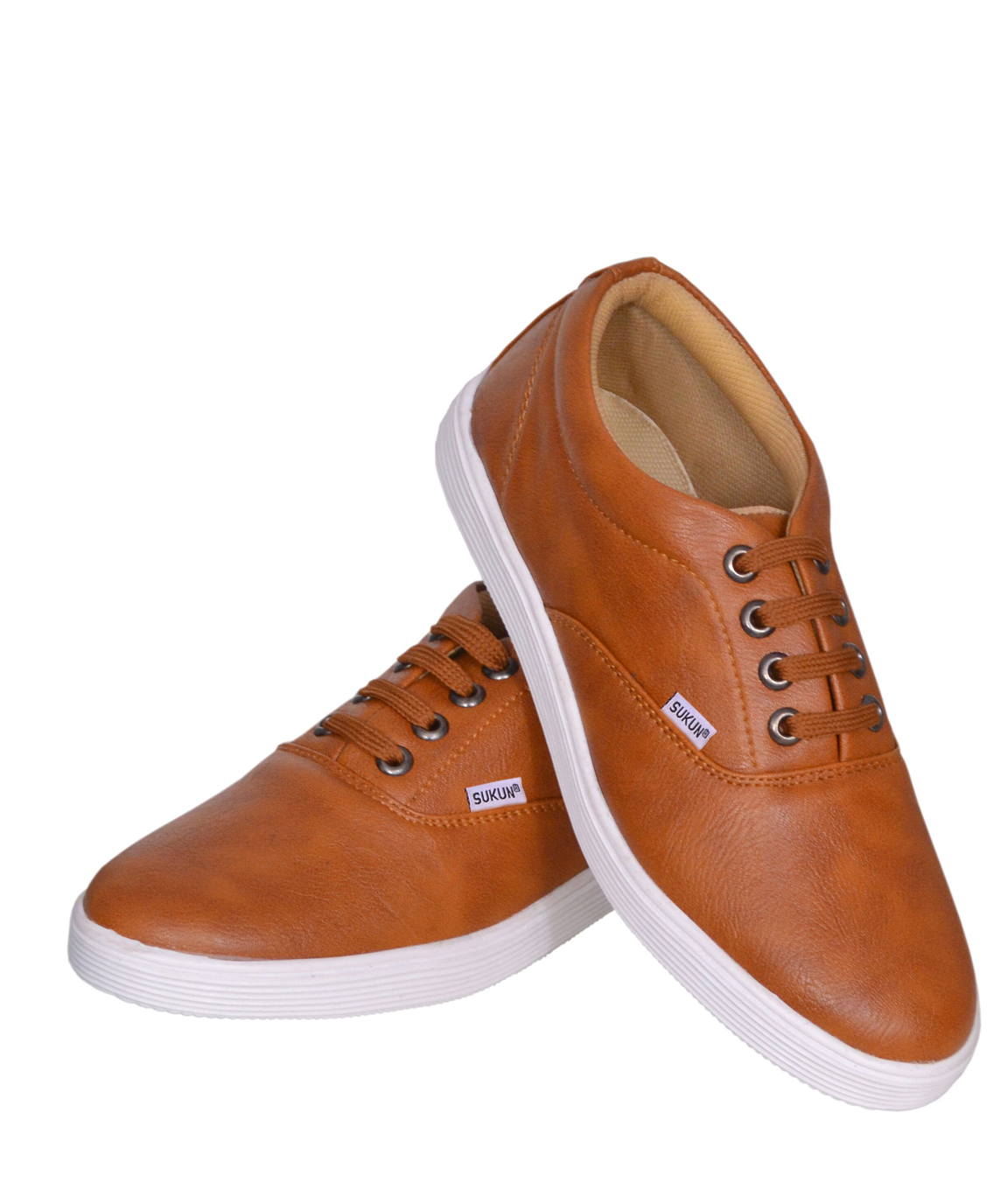 Sukun Tan Sneaker Canvas Casual Shoes