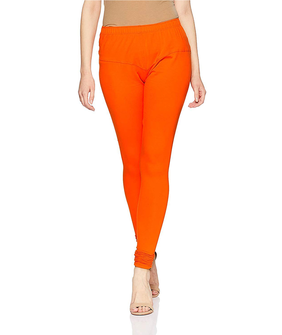 Swag  Cotton Leggings Churidar, Comfortable, and Soft Leggings(orange)