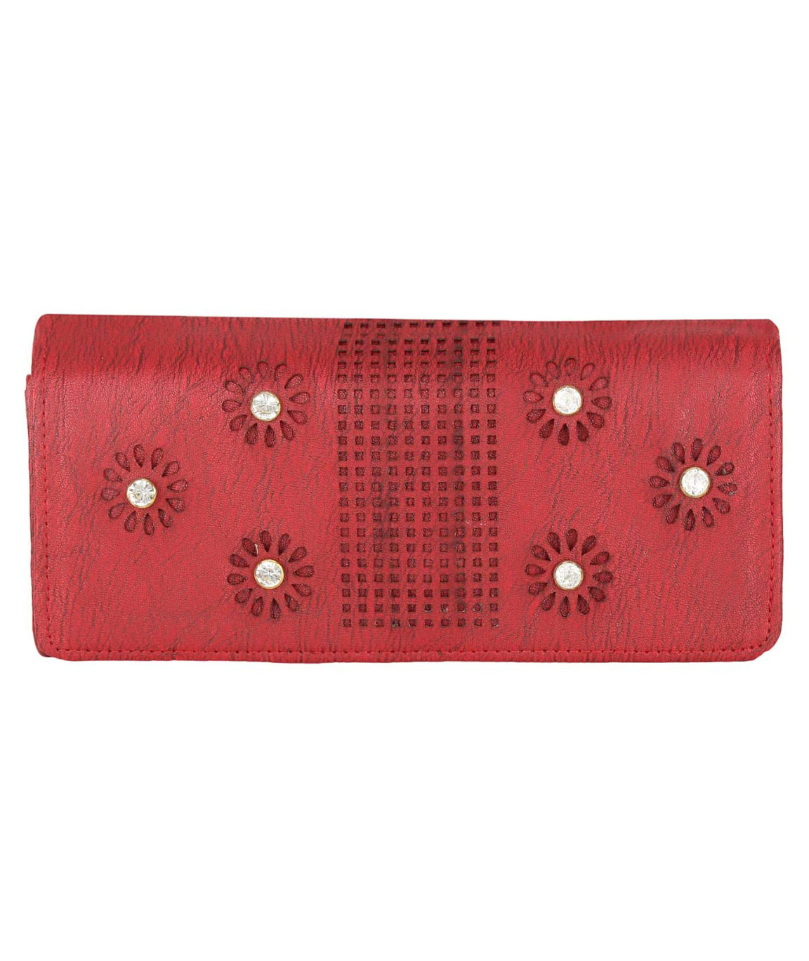 Talat Fashion Handcrafted Leather Women`s Clutch(maroon)