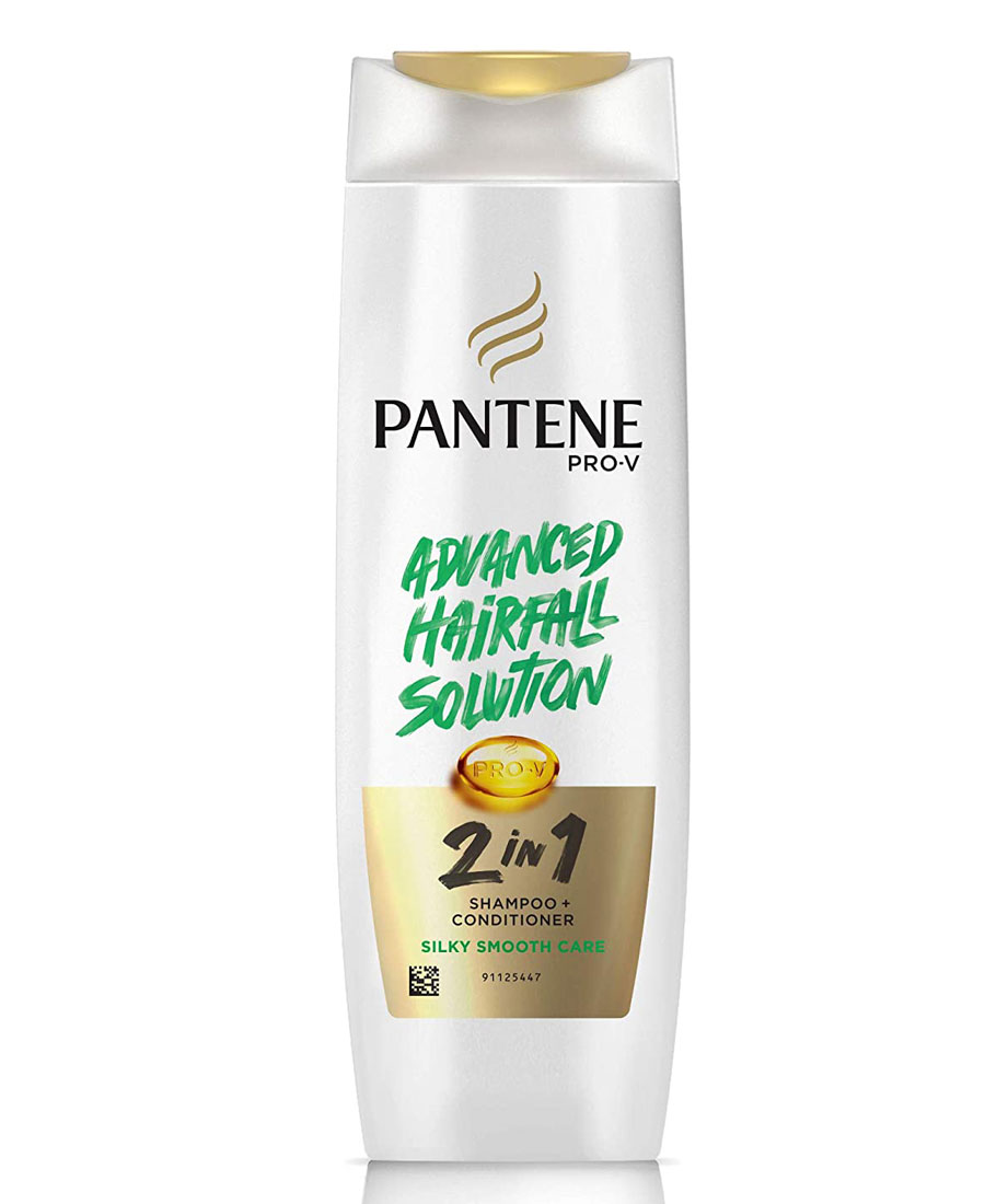 Pantene advance hair fall solution 2 in 1 shampoo + conditioner silky smooth care 180 ml