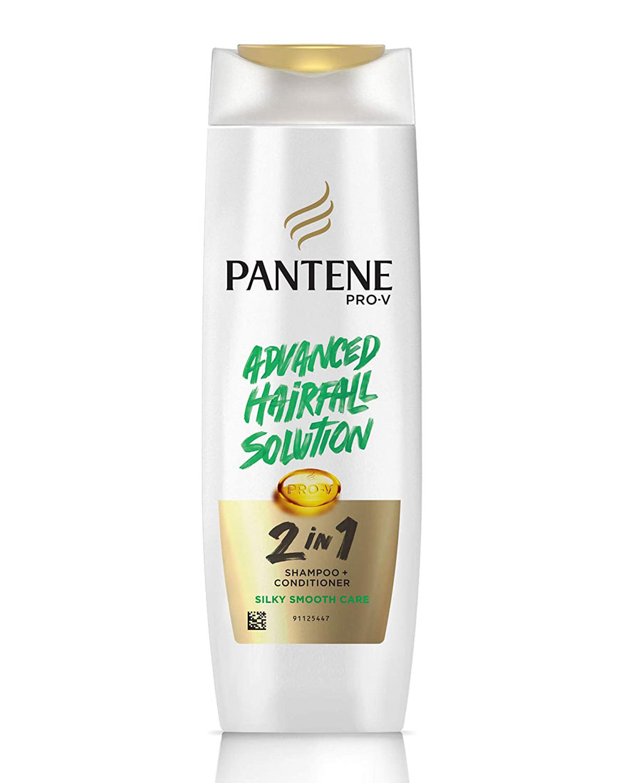 Pantene advanced hairfall solution 2 in 1 shampoo + conditioner silky smooth care 180 ml