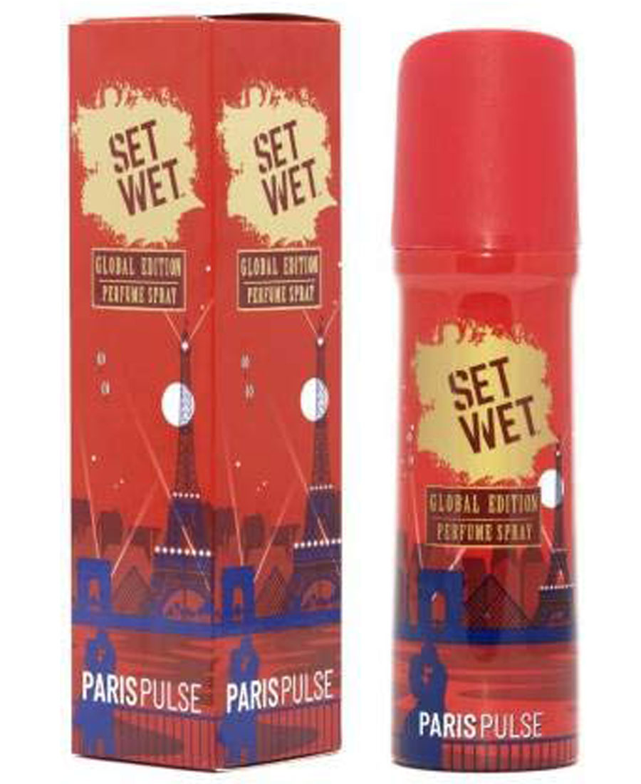 Set wet global edition perfume spray paris pulse 120 ml