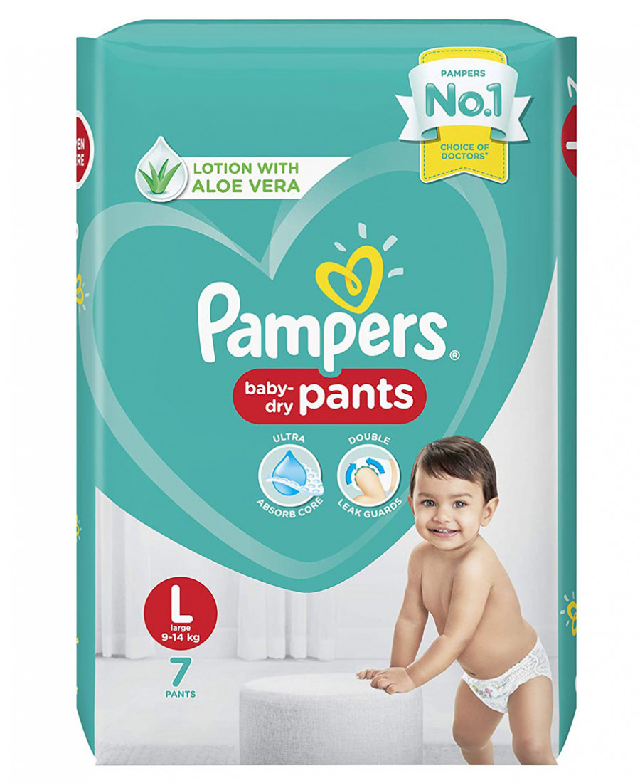 Pampers l 7 count
