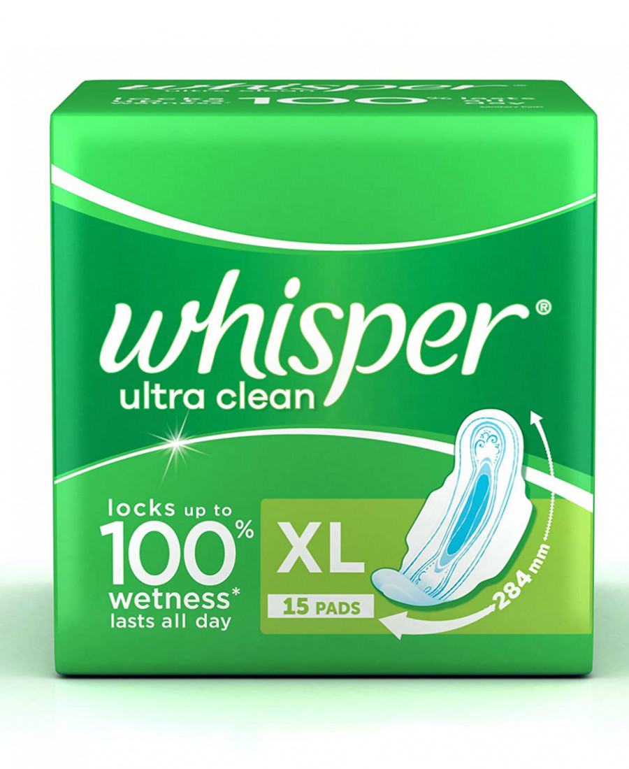Whisper ultra clean xl 15 count