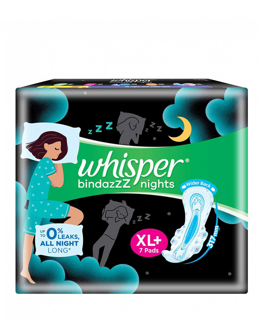 Whisper ultra night  xl 7 count