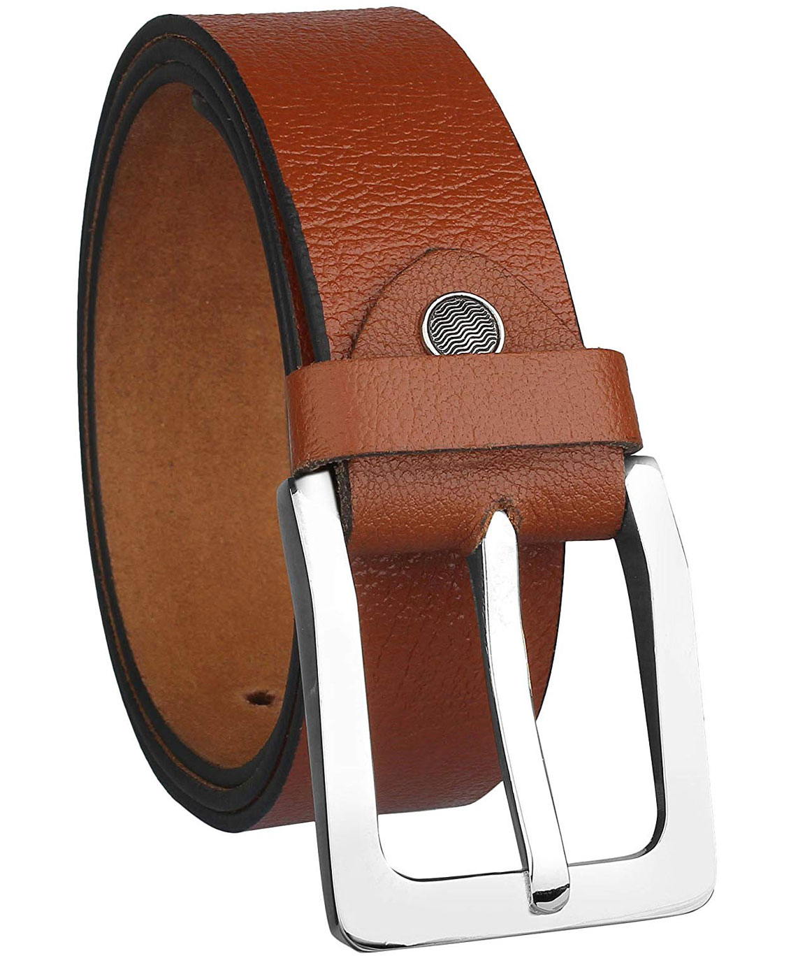 Urban alfami Genuine leather belt for men, Tan/Brown colour-mens belt-original grain leather-gift for men GRTN-01