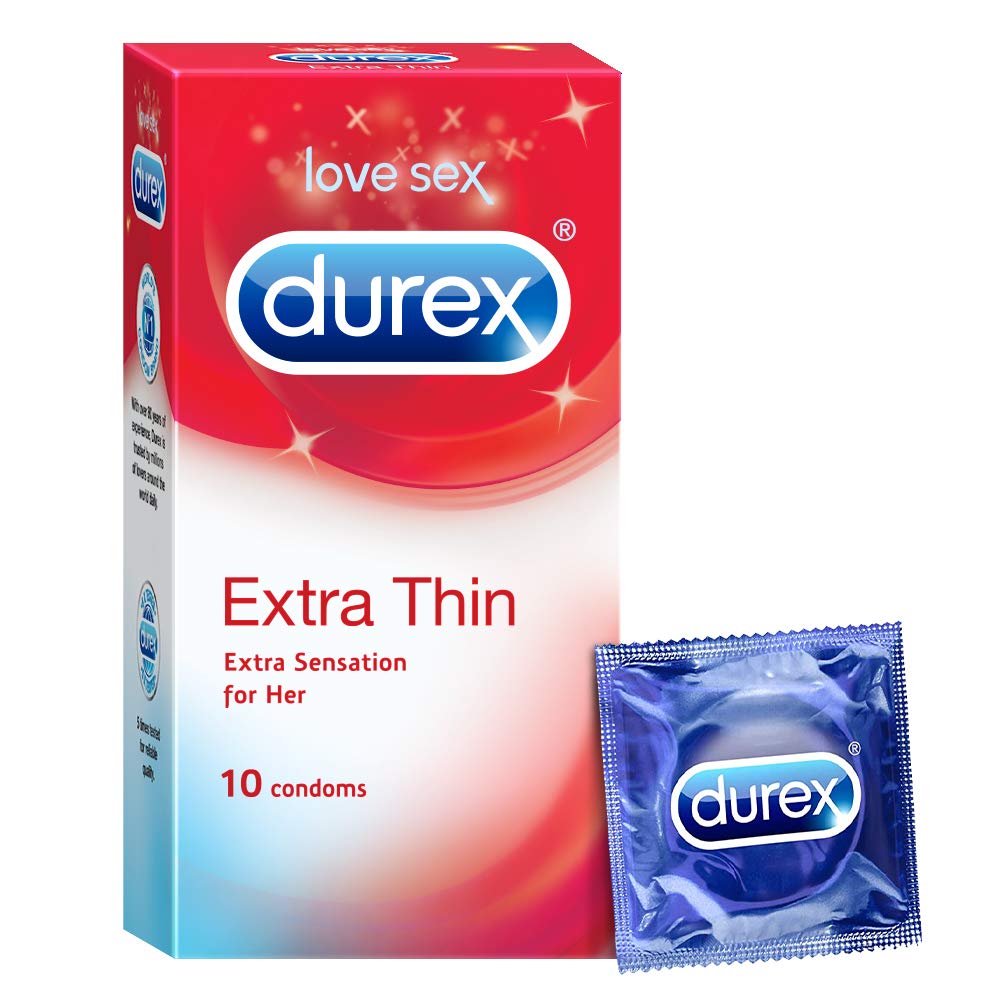 Durex Condoms, Extra Thin - 10 Count