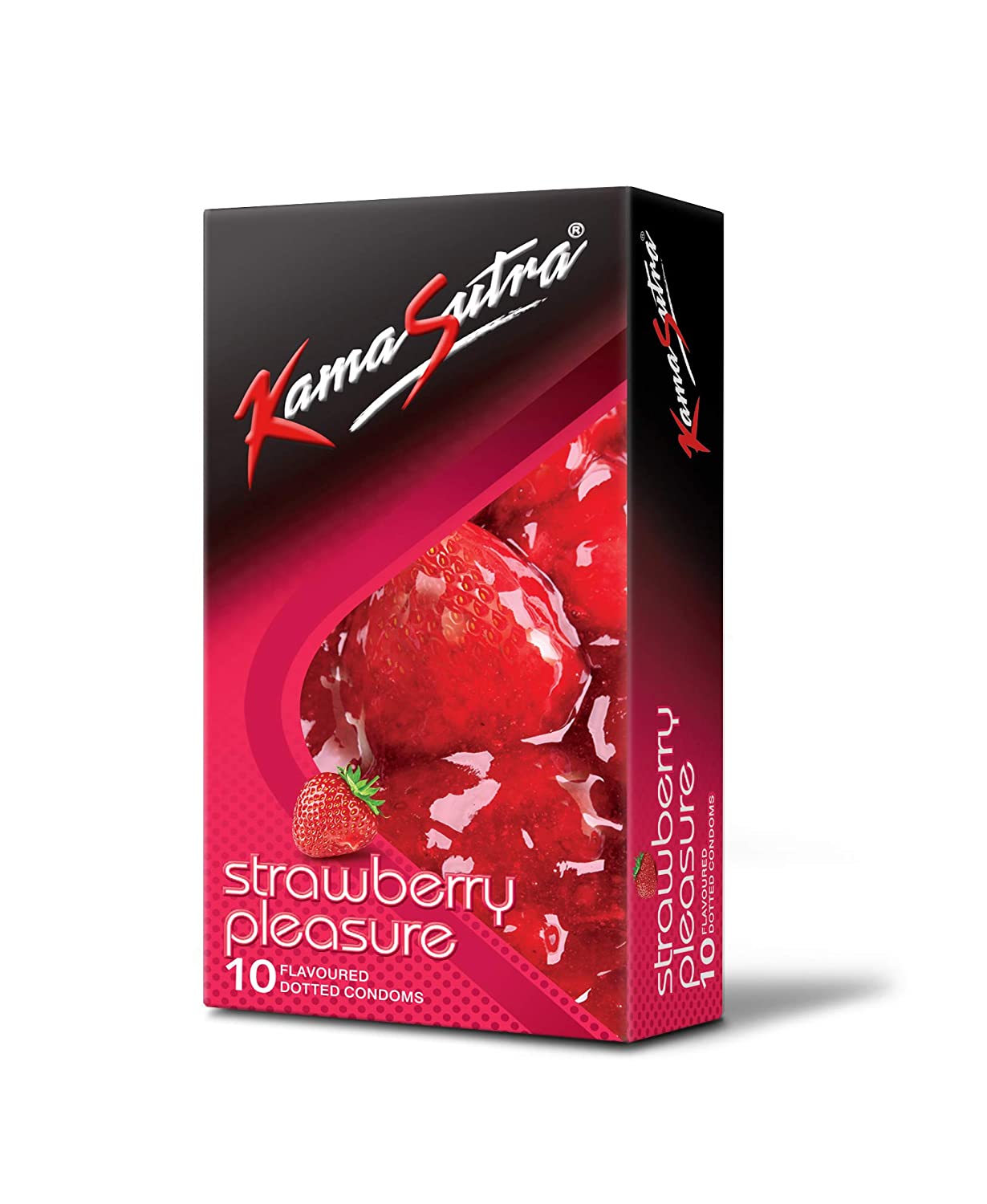 KamaSutra Strawberry Pleasure Flavoured Condoms Pack of 10