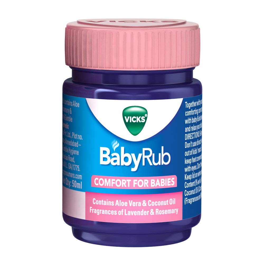 Vicks BabyRub Soothing Vapour Ointment for Babies (50ml)