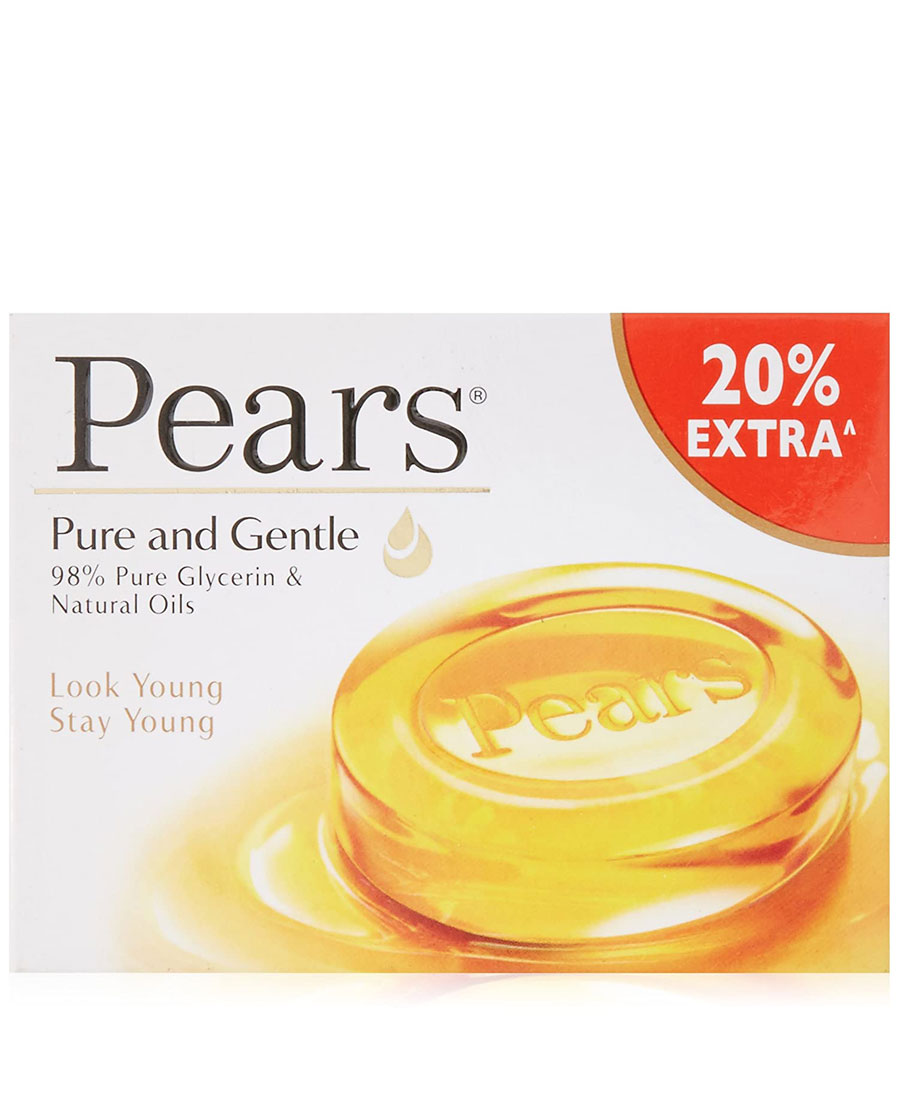 Pears Pure and Gentle Soap Bar, 125gm (with 20% Extra)