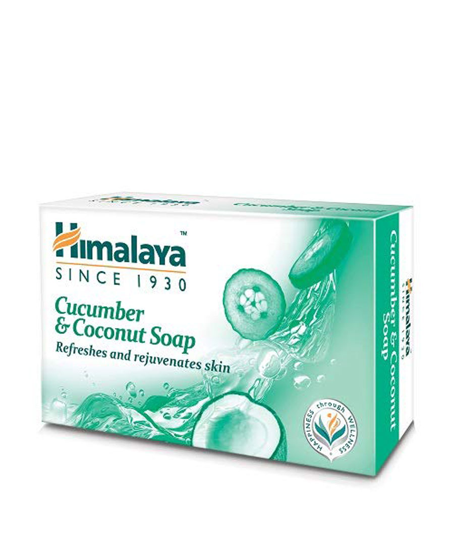 Himalaya Herbals Refreshing Cucumber Soap & Coconut Soap, 75gm