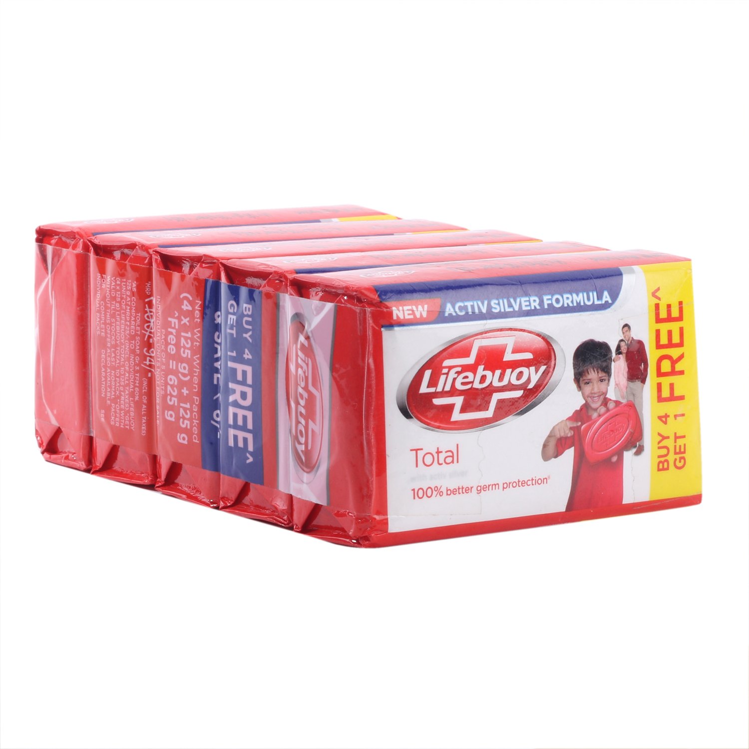 Lifebuoy Soap - Total, 4x125gm Pack