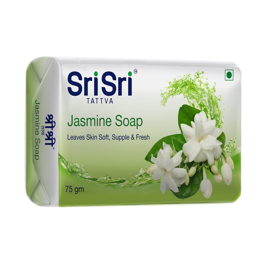 Sri Sri Tattva Jasmine Soap, 75gm (Pack of 3)