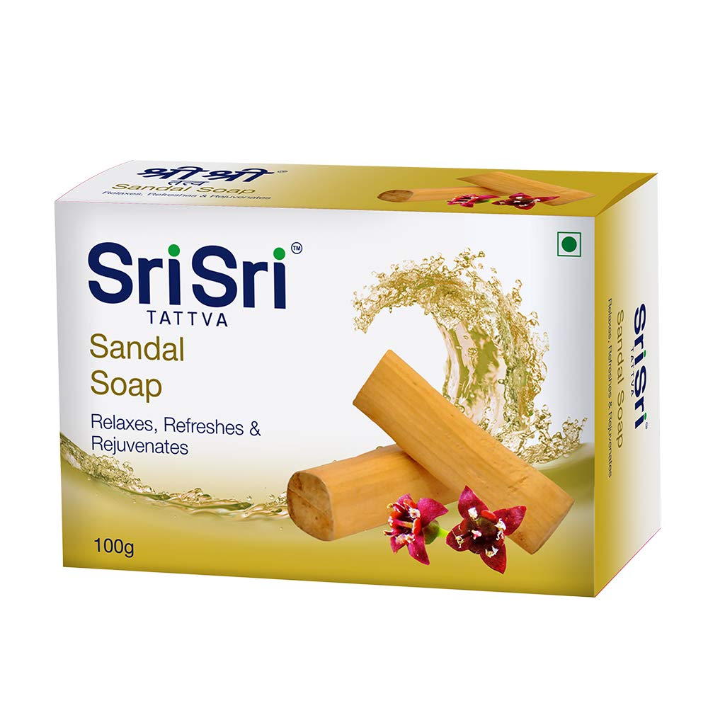 Sri Sri Tattva Sandal Soap, 100gm (Pack of 1)