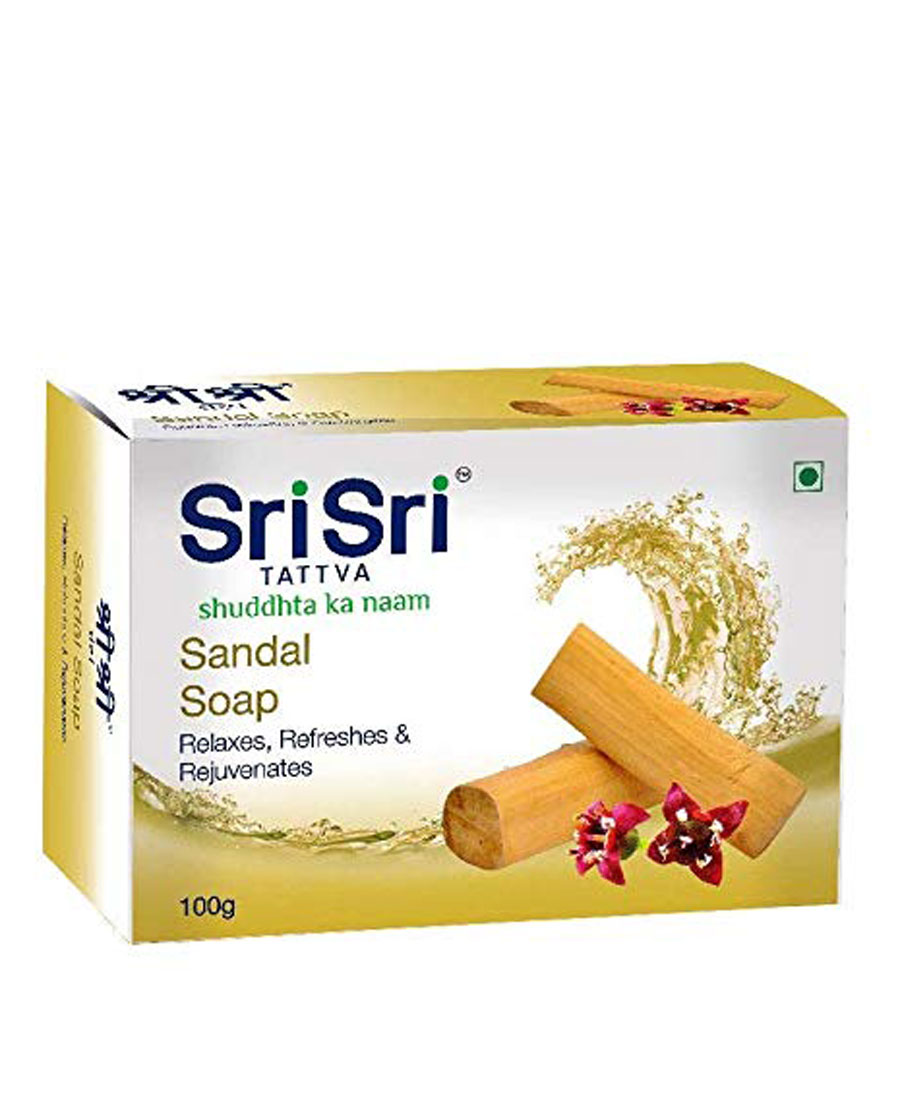 Sri Sri Tattva Sandal Soap, 100gm (Pack of 3)