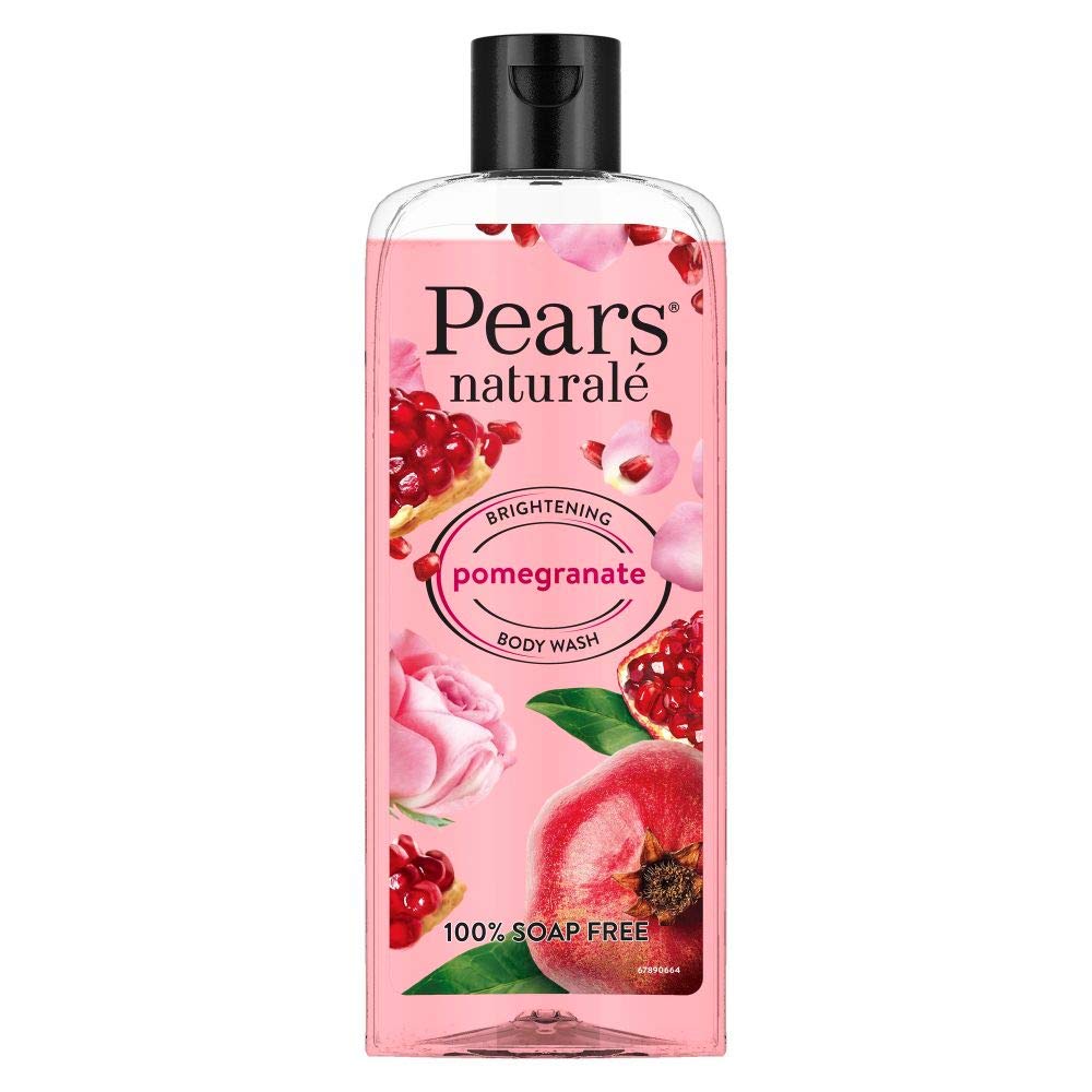 Pears Naturale Brightening Pomegranate Bodywash With Glycerine, Paraben Free, Soap Free, Eco Friendly, Dermatologically Tested, 250 ml