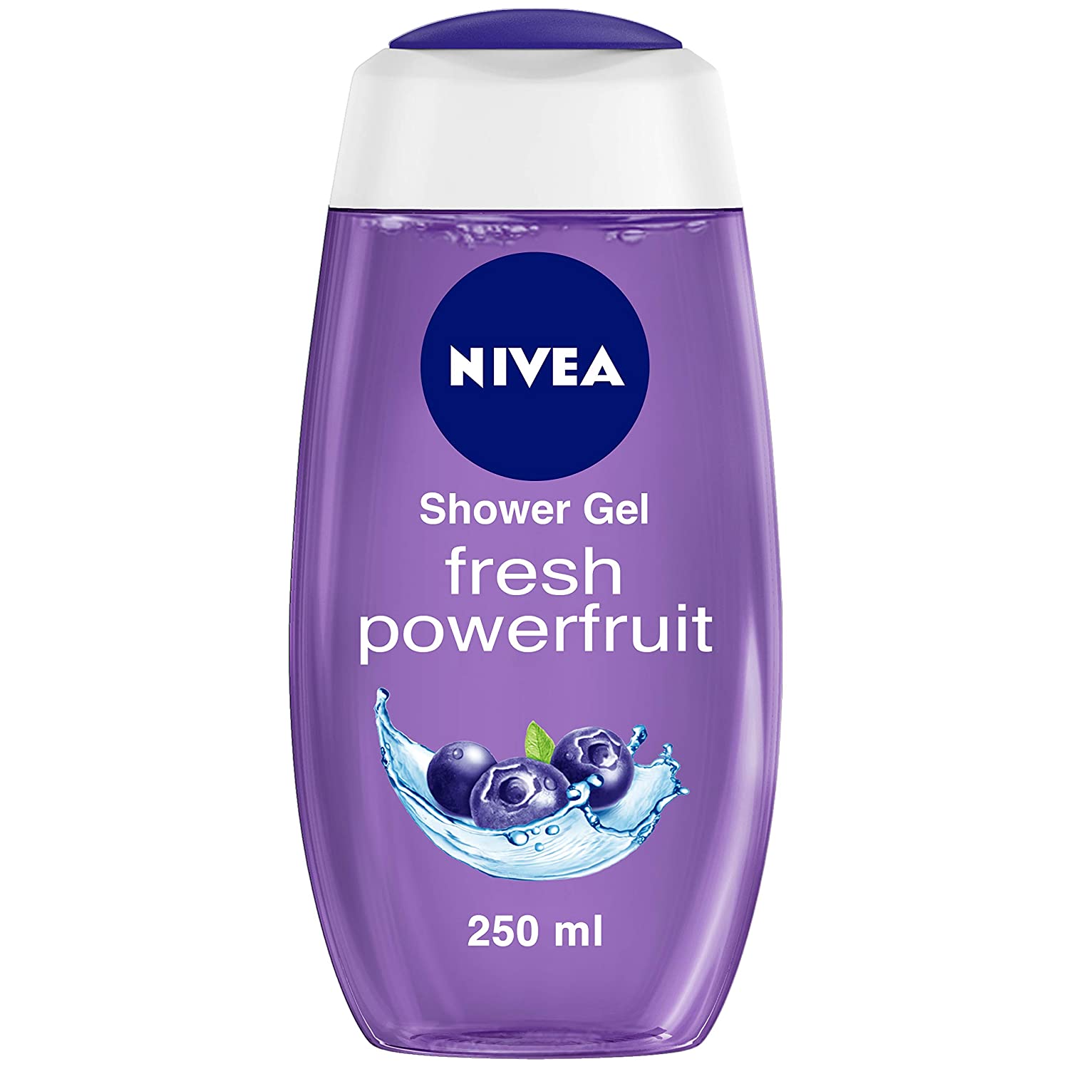 NIVEA Shower Gel, Power Fruit Fresh Body Wash, 250ml