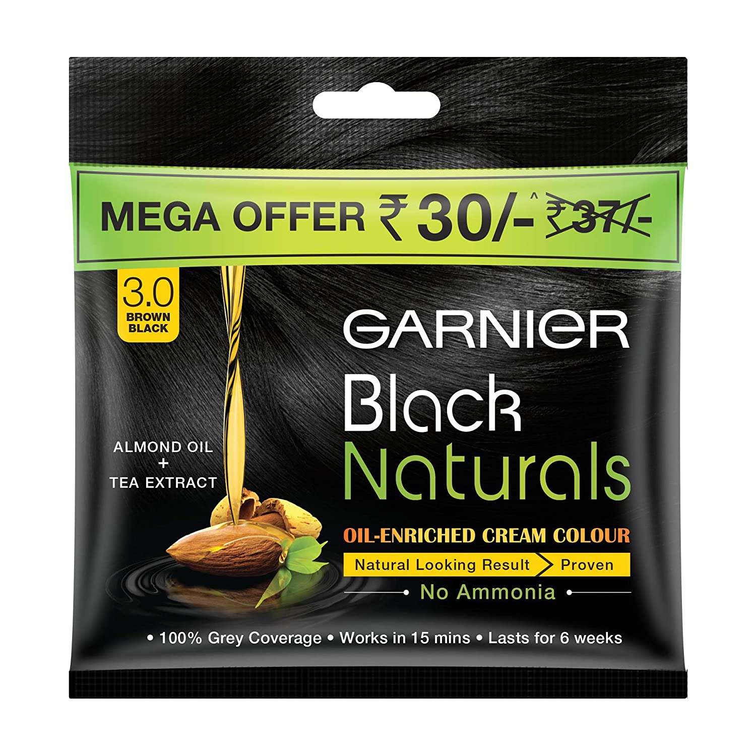 Garnier Black Naturals hair Color, Shade-3 Brown Black 20 gm