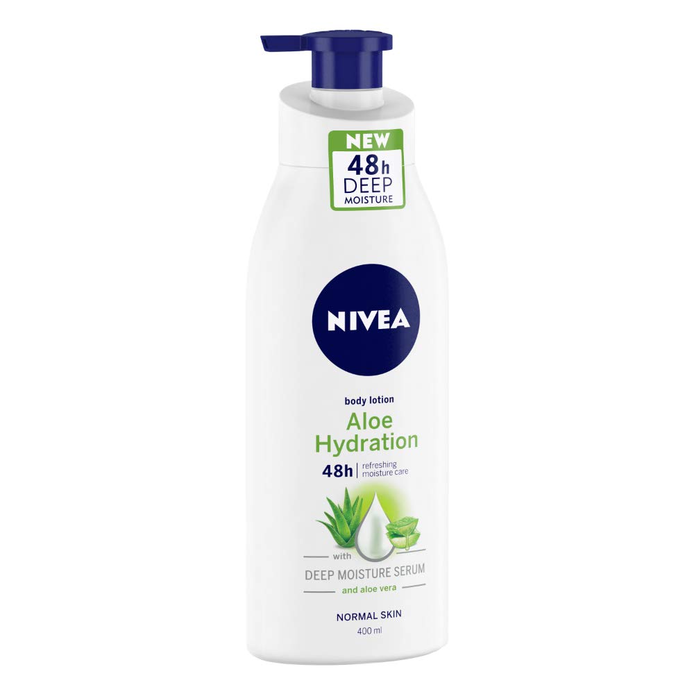 NIVEA Body Lotion, Aloe Hydration, with Aloe Vera, for Men & Women, 200 ml