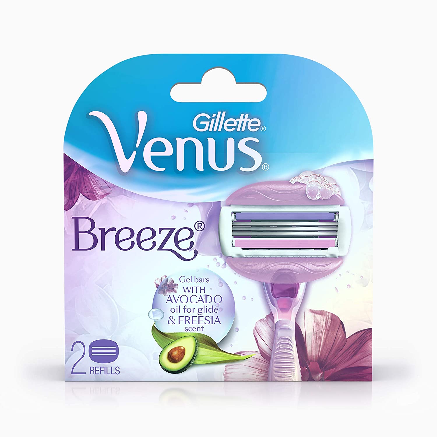 Gillette Venus Breeze Hair Removal Razor Blades/Refills/Cartridges for Women - 1 Piece (Avocado Oils & Body Butter)