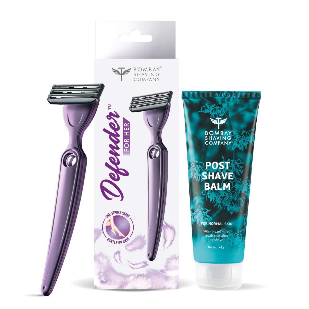 Bombay Shaving Company Defender For Her Womens Razor With Free Post Shave Balm