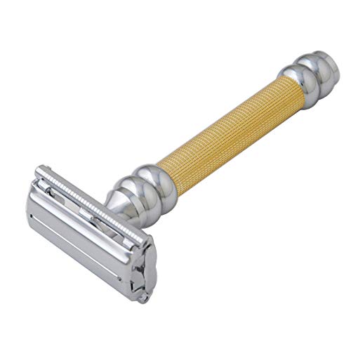 Pearl Shaving Double Edge Butterfly Safety Razor SBF-11 (Gold)