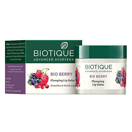 Biotique Bio Berry Plumping Lip Balm Smoothes & Swells Lips, 12Gm