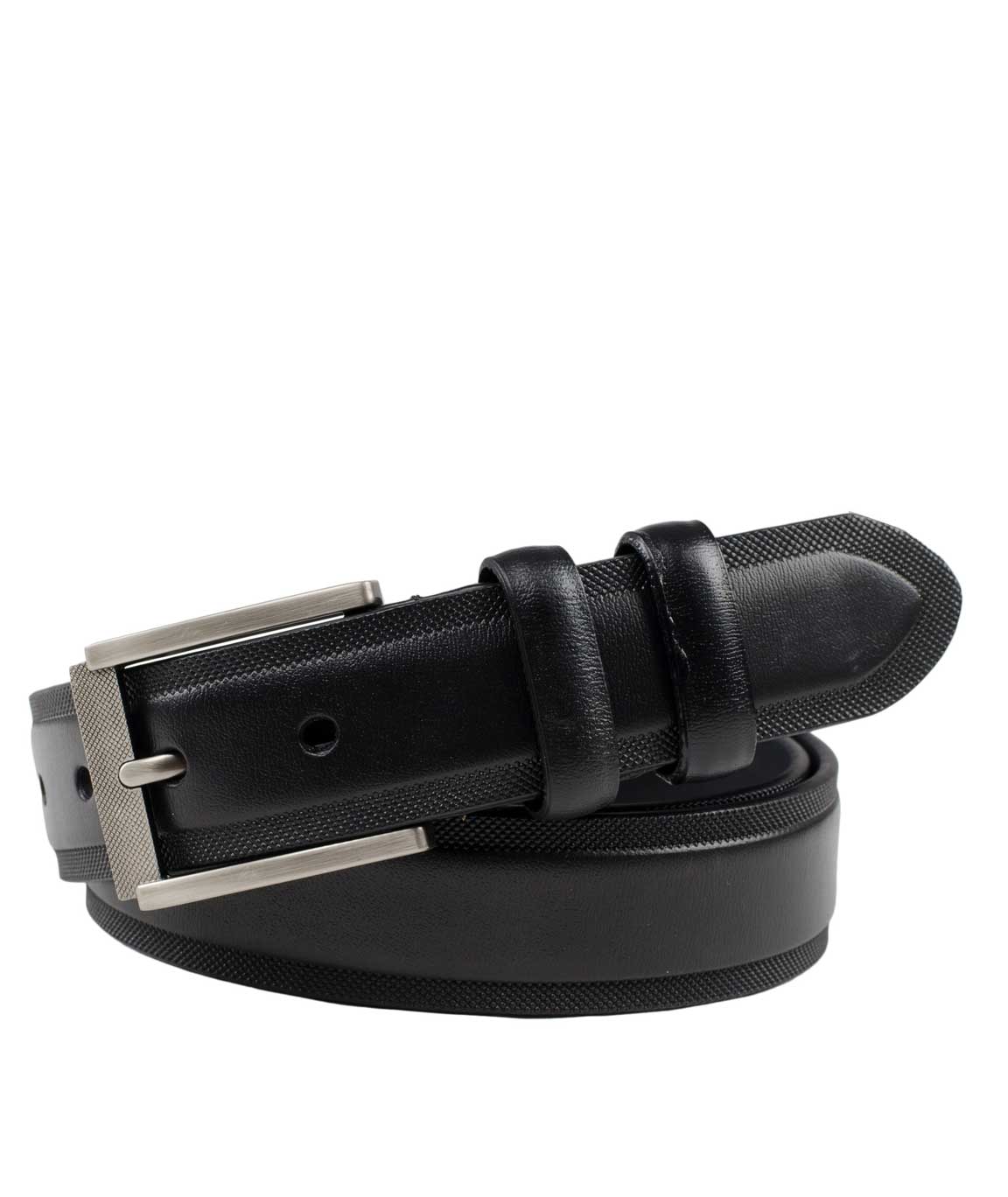 Winsome Deal Black Leather Casual Belt For Men`s
