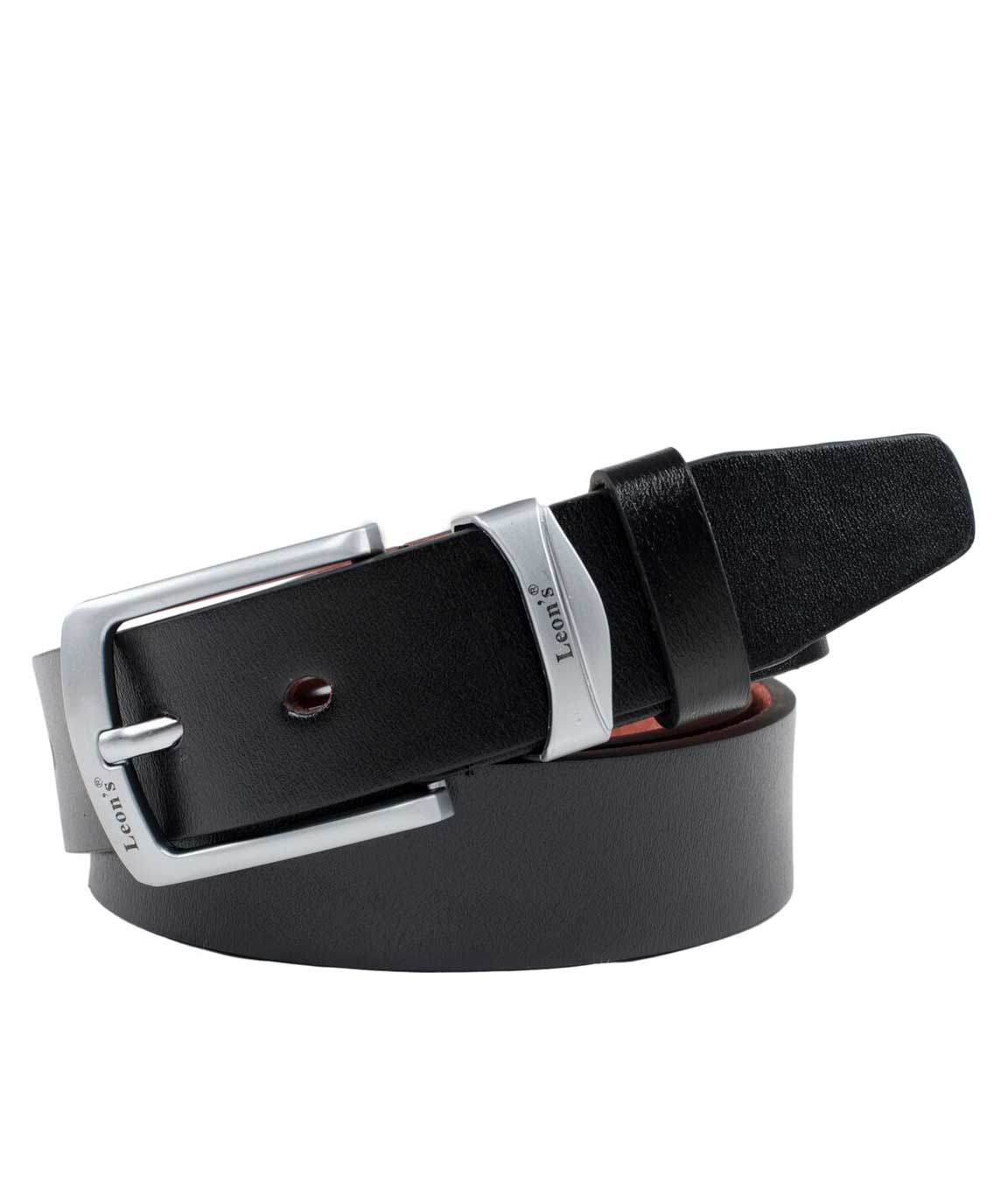 Winsome Deal Black Leatherette Formal Belt For Men`s