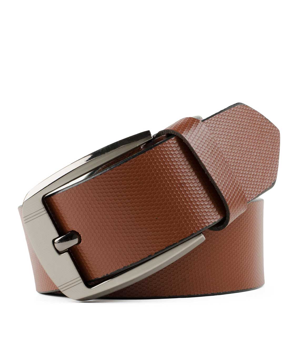 Winsome Deal Brown Leather Formal Belt For Men`s