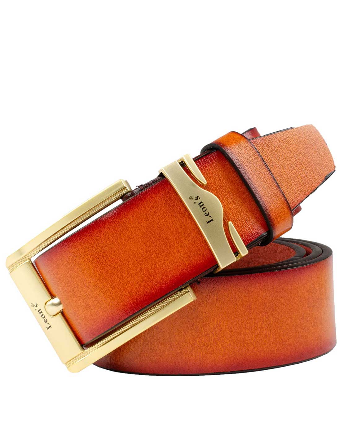 Winsome Deal Orange Leatherette Casual Belt For Men`s