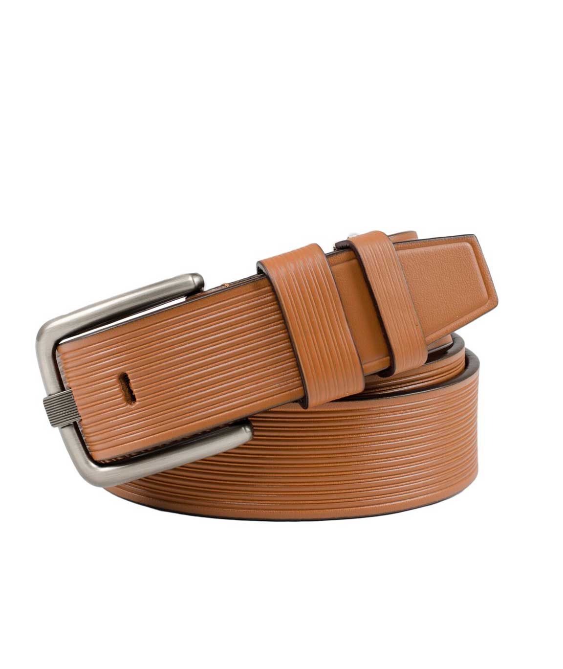 Winsome Deal Tan Leather Casual Belt For Men`s