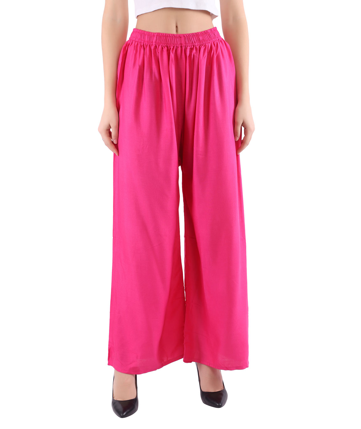 Woman Free Size Plazzo(Pink)