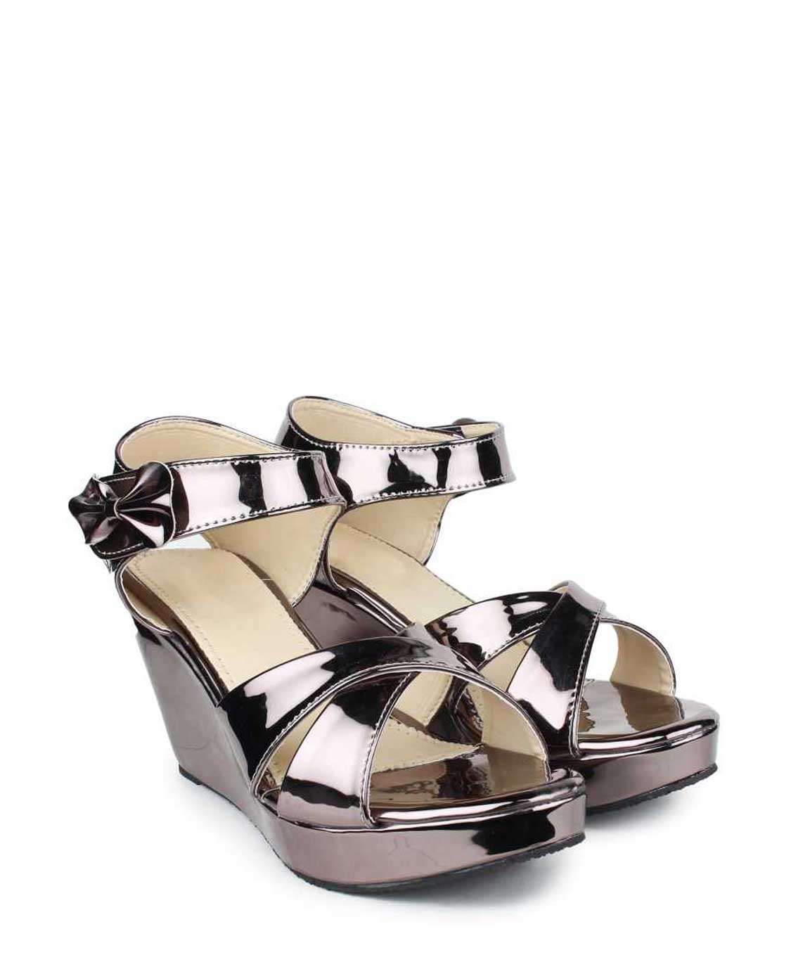WOMEN COPPER-SILVER WEDGE
