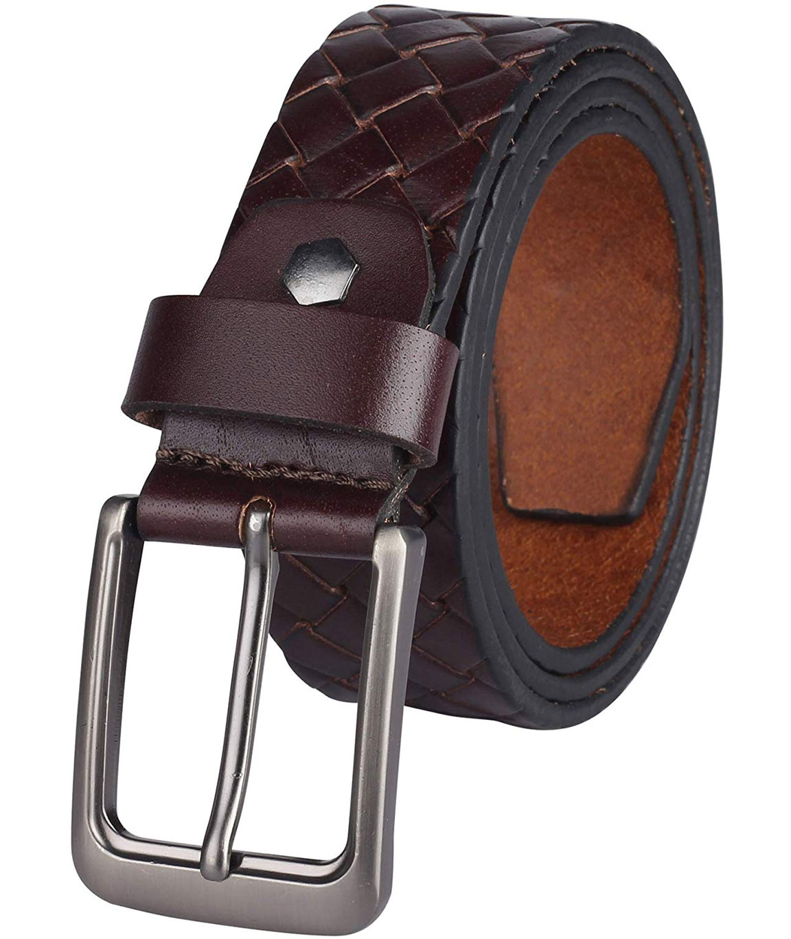 ZORO genuine embossed leather belt for men, formal black, brown and brown and tan color, gift for gents, gents belt, mens belt P01-