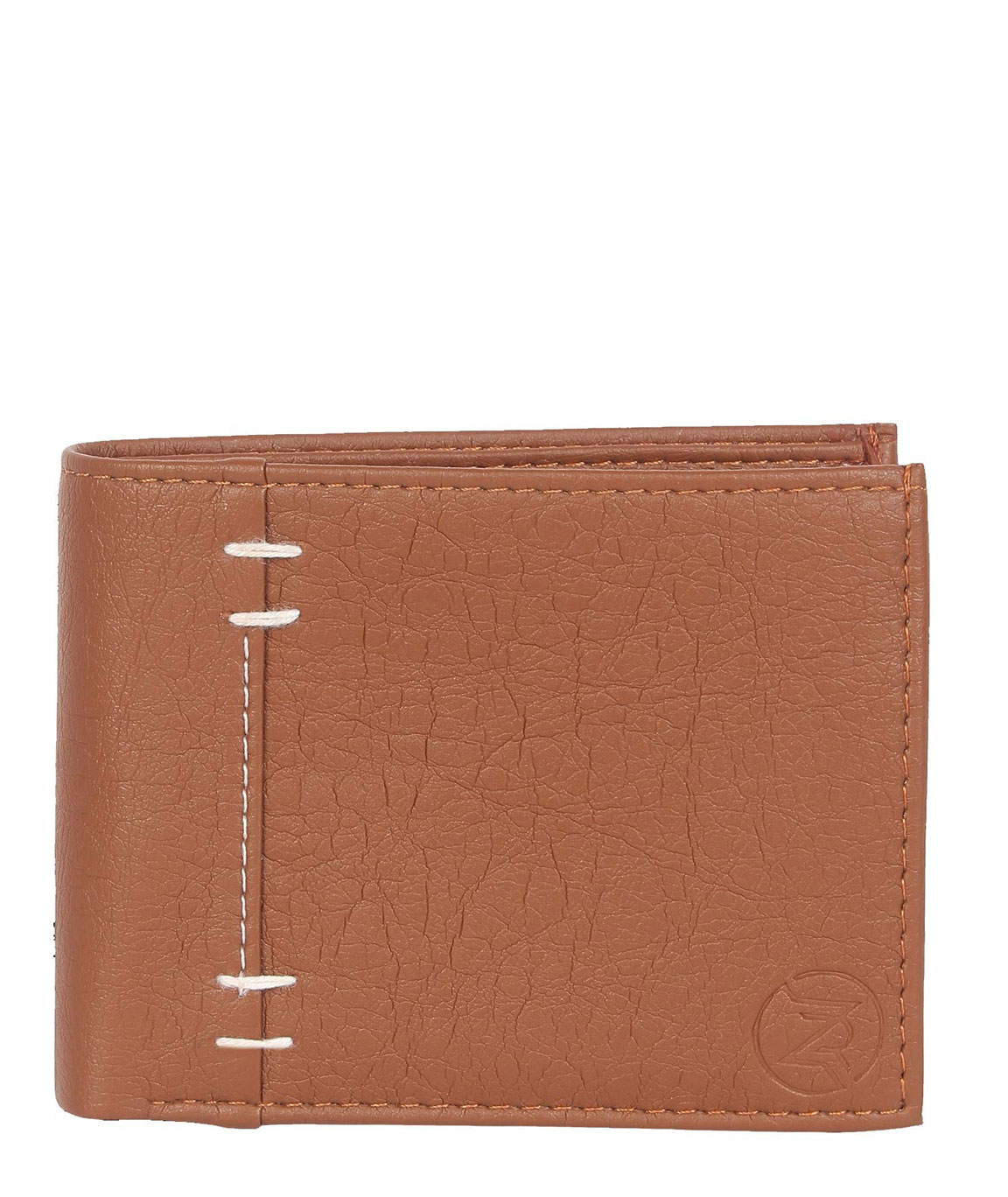 ZORO Men`s Wallet || for Gents and Boys, Album Wallet || Tan Colour with Thread Design 108T