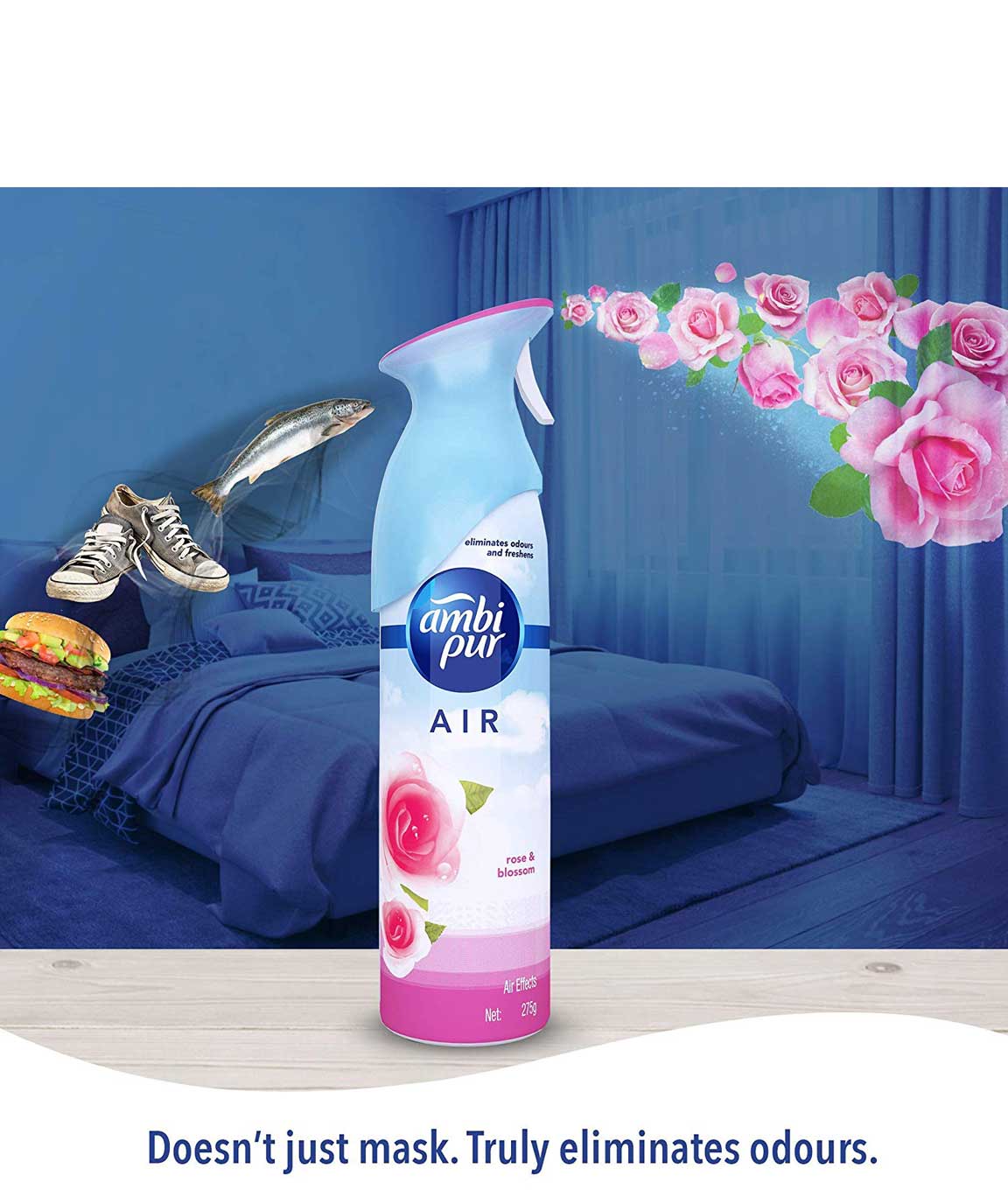 Ambi Pur Air Effect Rose and Blossom Air Freshener, 275 g