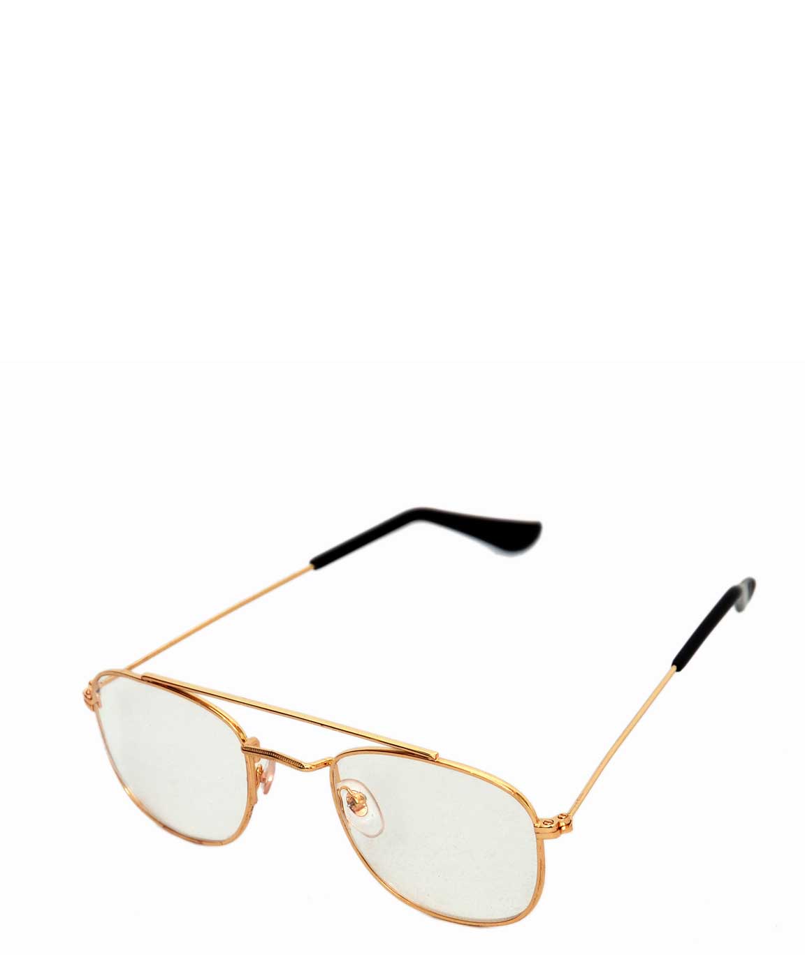 1970s Small Clear Round Frame Sunglasses Custom Orange Lense | Boardwalk  Vintage