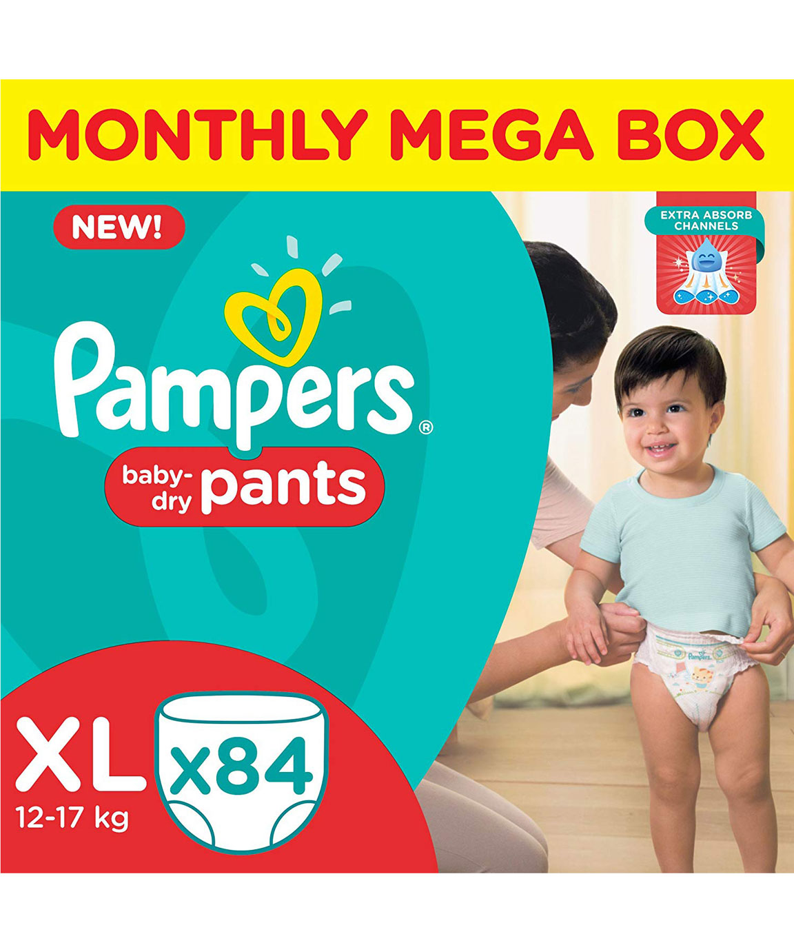 Pampers Diapers Pants, Extra Large (60 Count)