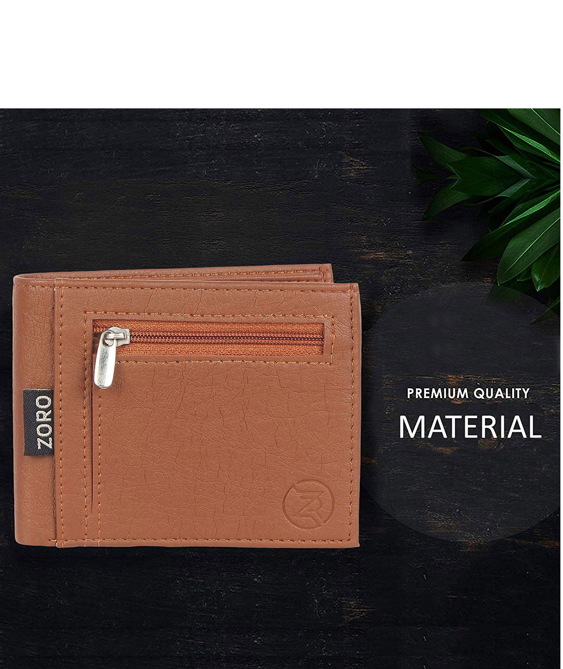 ZORO Men`s Wallet, Simple Purse, Gents Wallet, Gents Purse for Men Brown  Colour 119R
