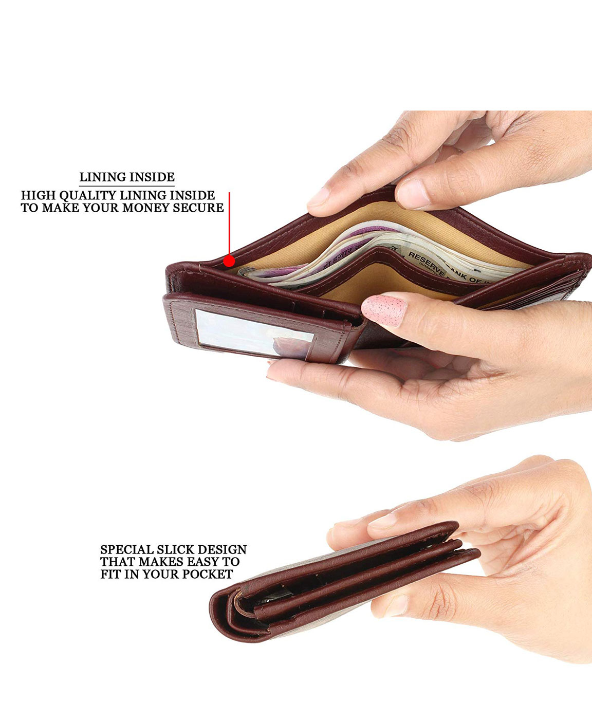 HENGSHENG Slim Wallet Long Leather Men Wallets Male Vintage Coin Purses  Men's Purse Card Holder Leather Wallet Men Bags Fashion | Wish